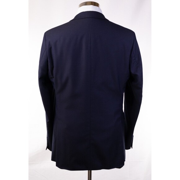Mens Ryan Seacrest Blue Blazer Sport Coat Sport Jacket Wool 40L Men Button Suits - Picture 3 of 13